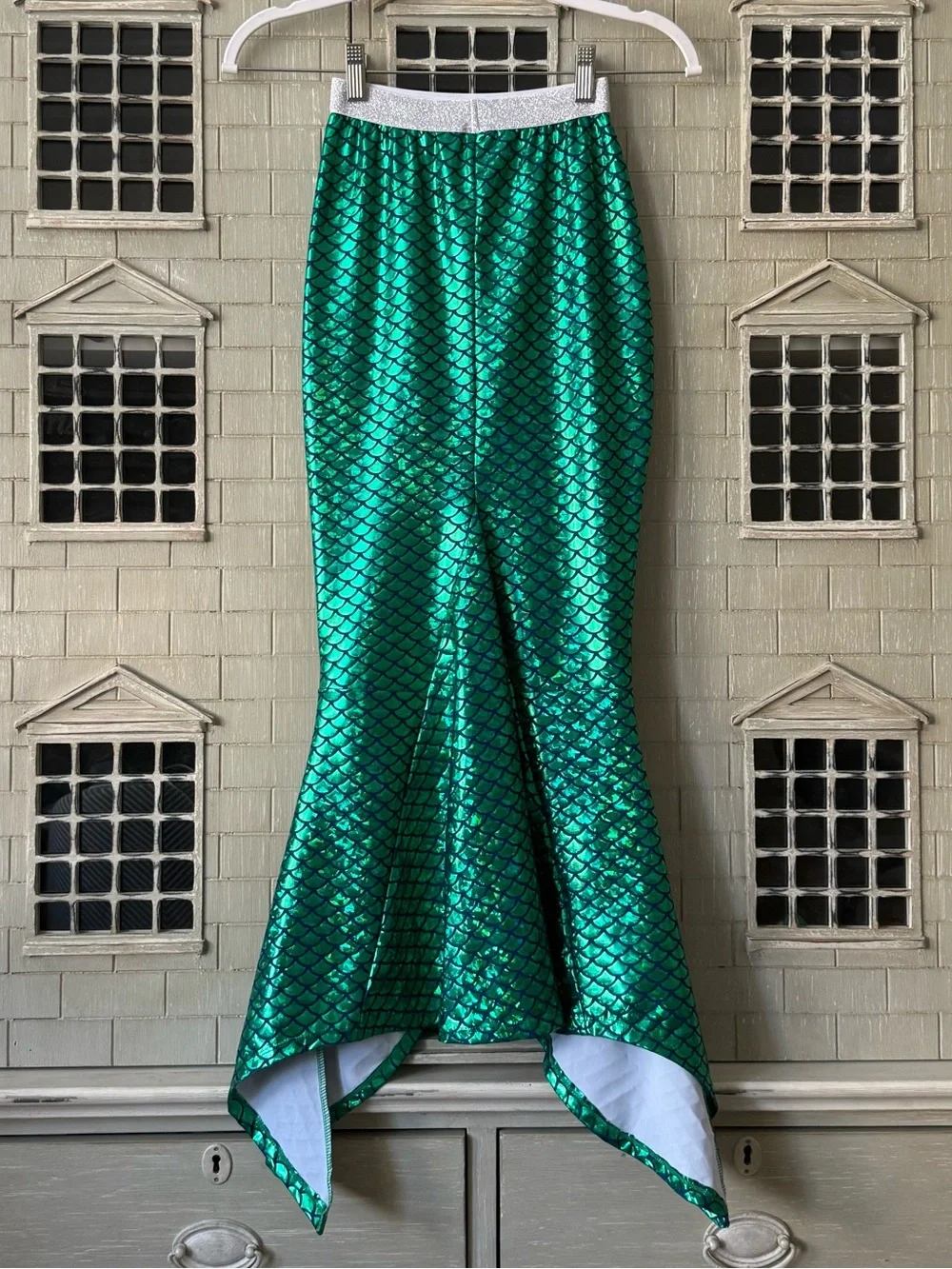 Shade Critters Girl’s Green Metallic Mermaid Tail Skirt - YLG (10-12)